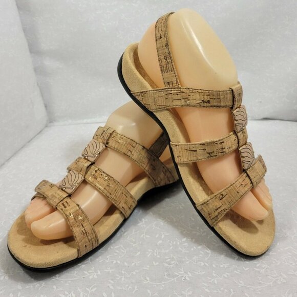 Vionic Womens Amber Adjustable Slip On Synthetic Brown Strappy Sandal Size US 7 - Picture 2 of 10